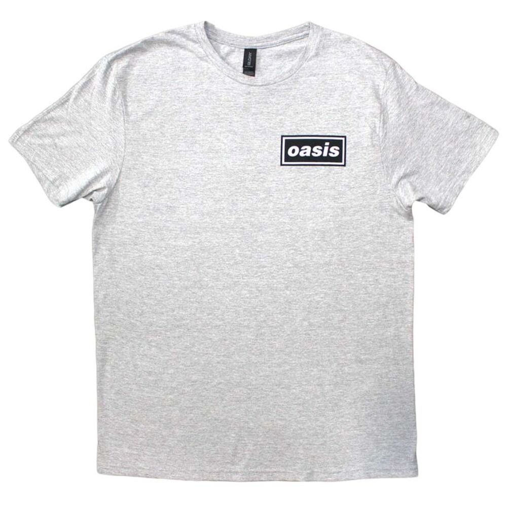 Oasis Unisex Adult Definitely Maybe Promo Back Print T-Shirt / Gray